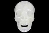 Realistic, Polished Quartz Crystal Skull - #150851-2